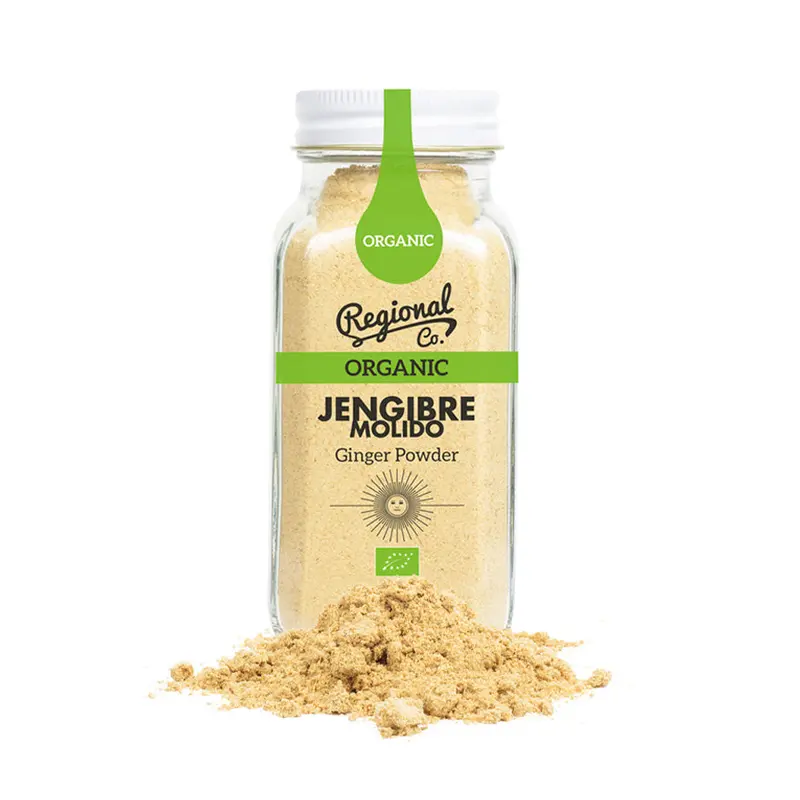 Jengibre Orgánico Molido En Tarro De Cristal 60g