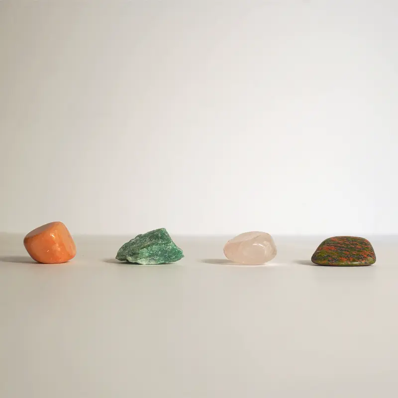Kit de Minerales | Amor propio y sanación emocional - Minerales para el corazón