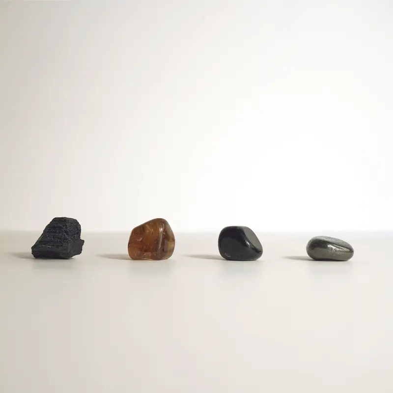 Kit de Minerales | Protección energética y límites - Minerales para personas que tienden a absorber energías de otros