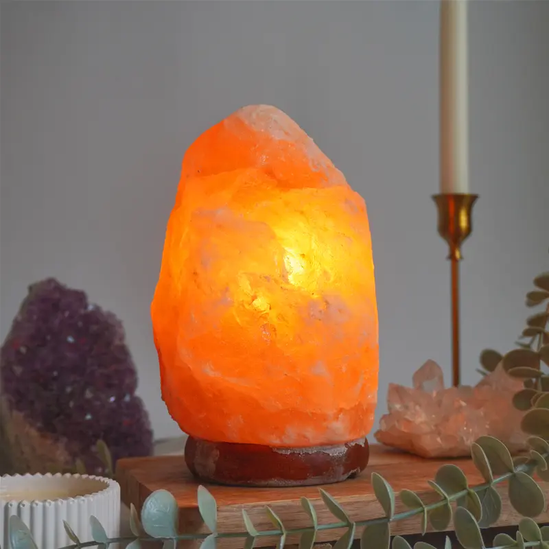 Lámpara de Sal del Himalaya - Luz cálida y ambiente acogedor
