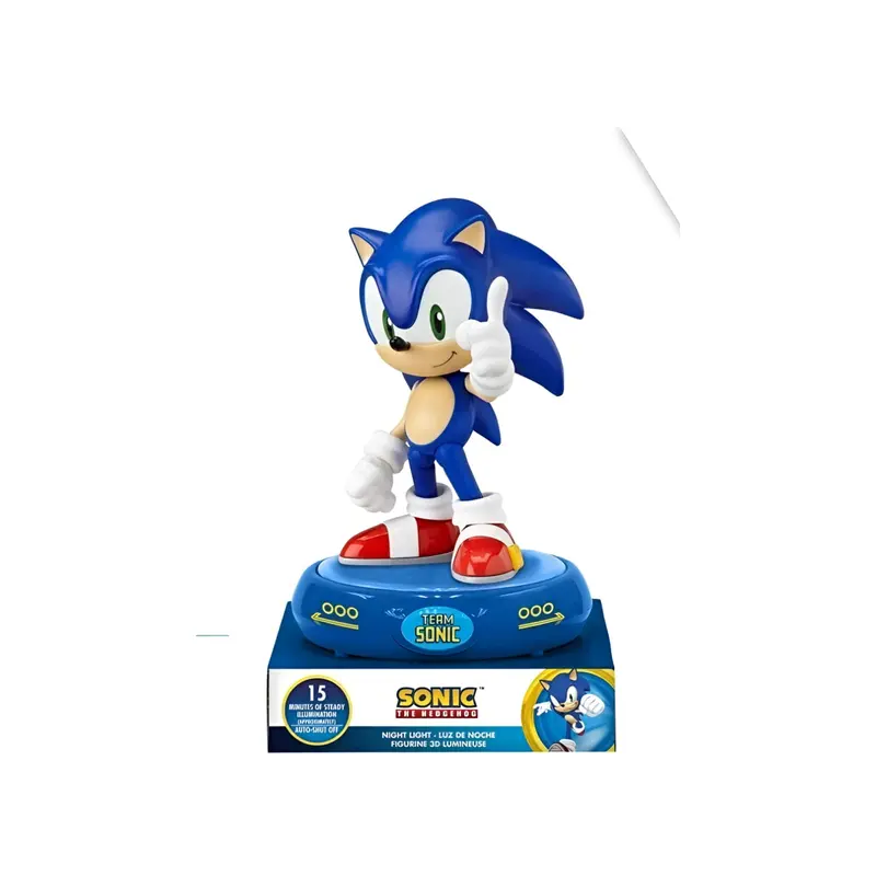 Lámpara nocturna infantil 3D SONIC luz de noche
