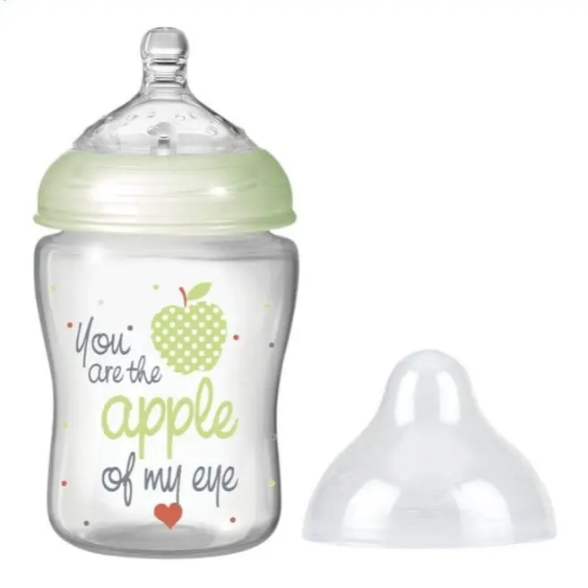 LITTLE MOMENTS -BIBERON VERDE FLUJO LENTO 180ML 0M