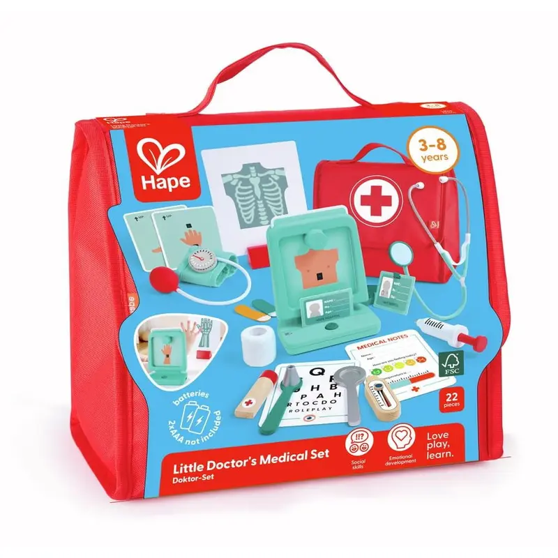 Maletín de médico doctor Playset 3-8 años de Hape