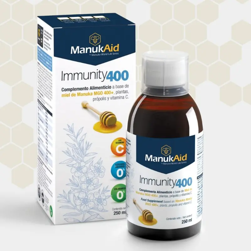 MANUKAID IMMUNITY 400+ JARABE 250ML