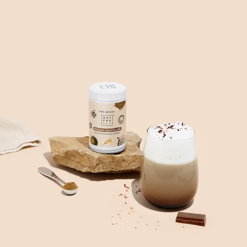 Matcha Chocolate – Té Verde en Polvo con Cacao Orgánico