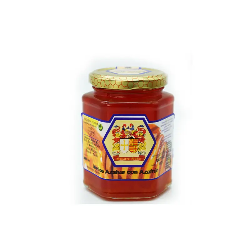 MIEL DE AZAHAR Y AZAFRÁN 400g - GUIJARRO MUÑOZ