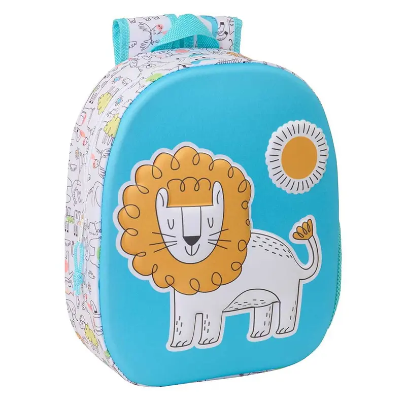Mochila 3D Lion animal 27x10x33cm