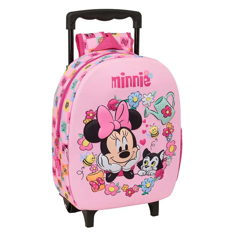 Mochila 3D Minnie Mouse Disney con carro 27x10x33cm