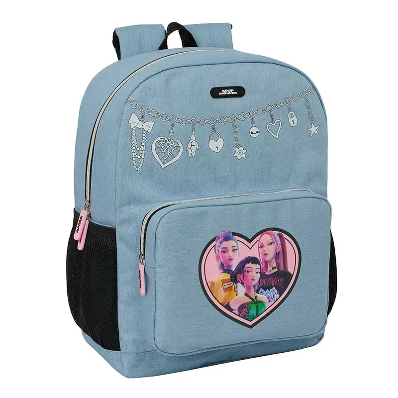 Mochila adaptable a carro K-POP Demon Hunters - Huntrix azul 32x14x43cm
