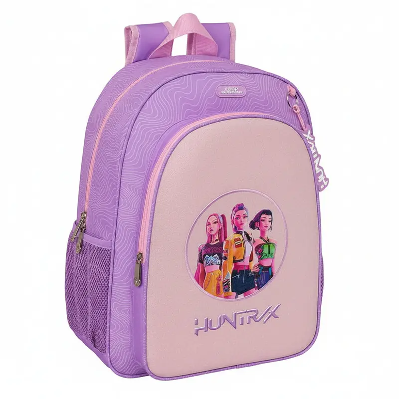 Mochila adaptable a carro K-POP Demon Hunters - Huntrix "Iconic" lila 33x14x42cm