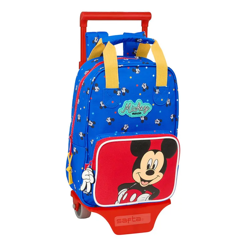 Mochila con carro Mickey Mouse "Good day" con asas 20x28x8cm