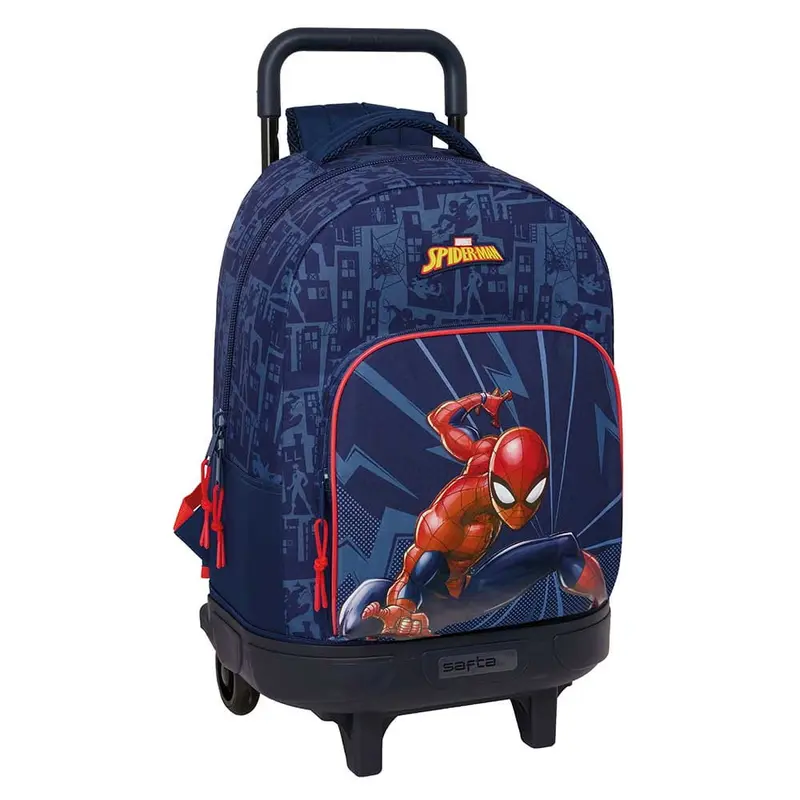 Mochila con ruedas compact Spiderman 33x22x45cm