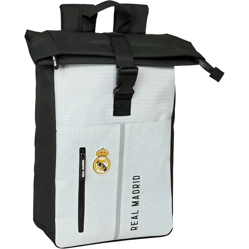 Mochila con solapa para portátil 15,6" REAL MADRID 28x13x42CM