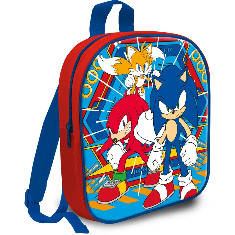 Mochila Escolar Infantil Sonic para Niños – 24x29x9cm