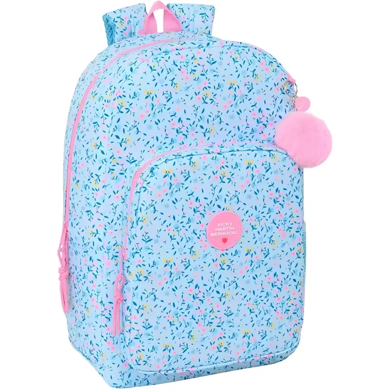 Mochila Escolar VICKY MARTÍN BERROCAL PARAÍSO 37x45x13cm adaptable a Carro