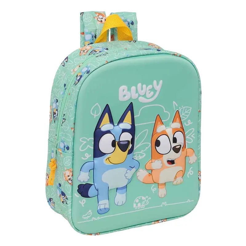 Mochila guardería Bluey y Bingo 3D 22x10x27cm