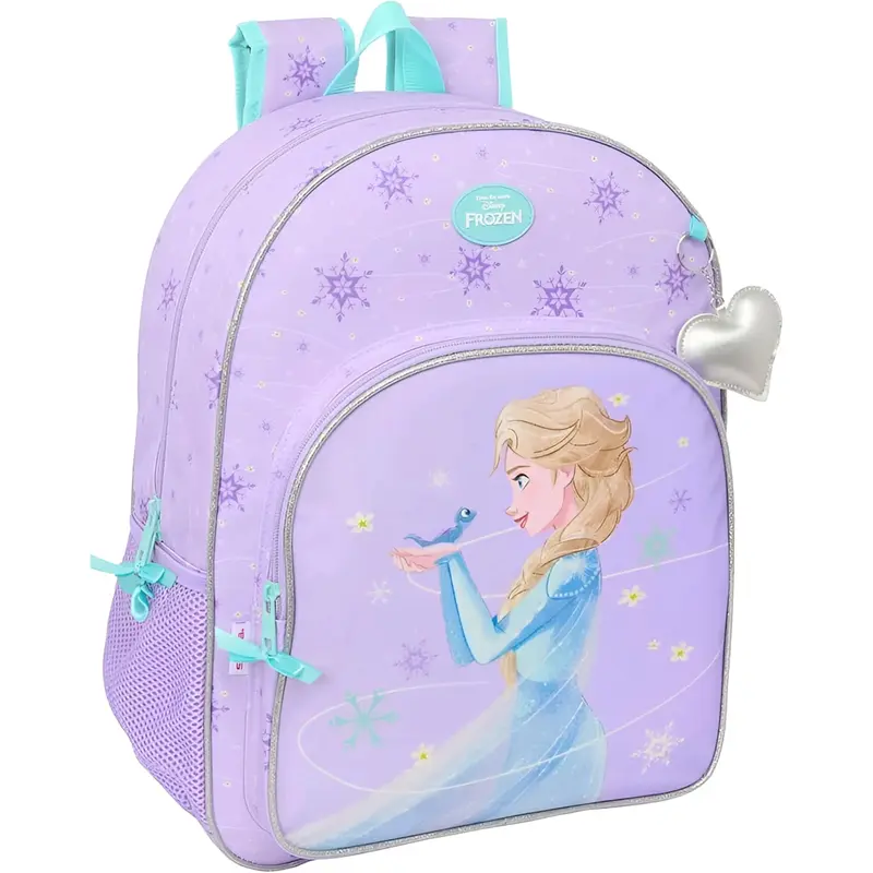 Mochila infantil escolar FROZEN SPIRIT 23x15x42CM adaptable a carro