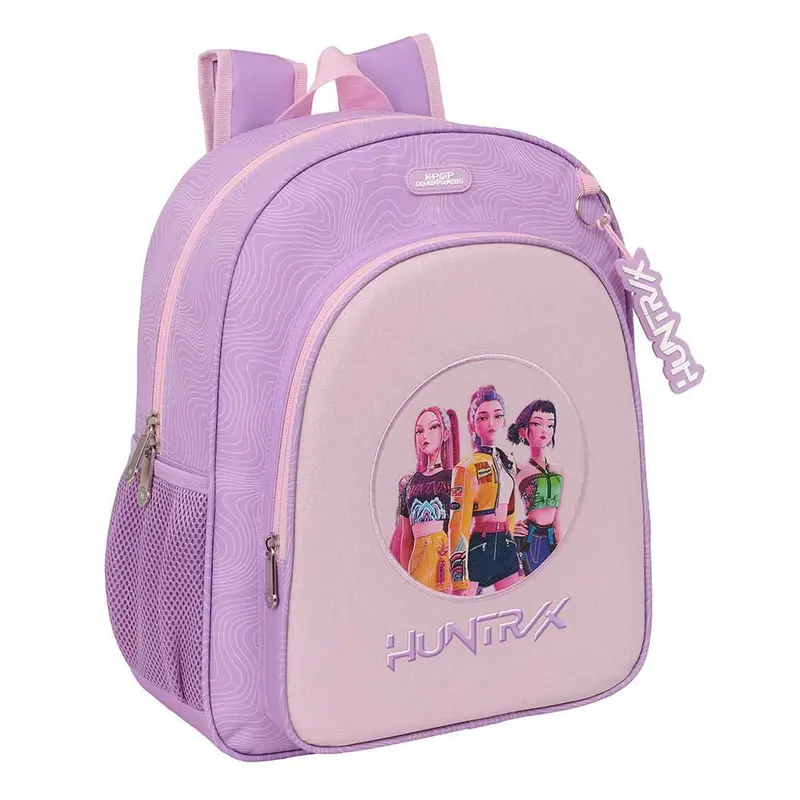 Mochila junior adaptable a carro K-POP Demon Hunters - Huntrix "Iconic" lila 32x12x38cm