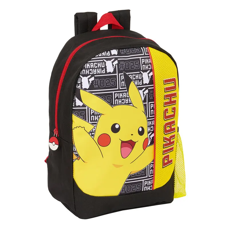 Mochila junior infantil escolar POKÉMON PIKACHU 28x12x40cm