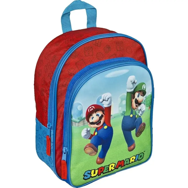 Mochila niños Super Mario Bros y Luigi 30x20x10cm