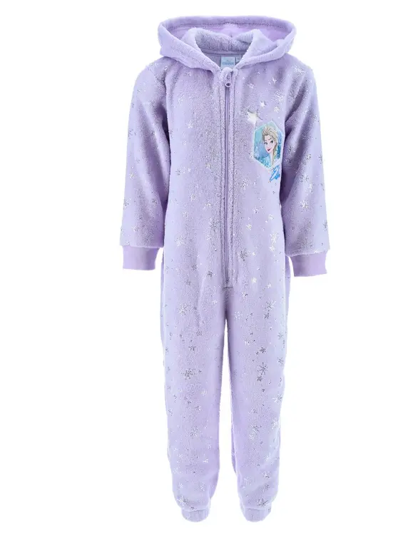Mono pijama Frozen Anna y Elsa lila 4 años (104cm)