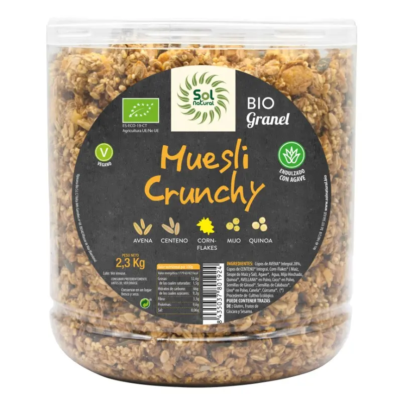 MUESLI CRUNCHY AGAVE BIO 1300 g