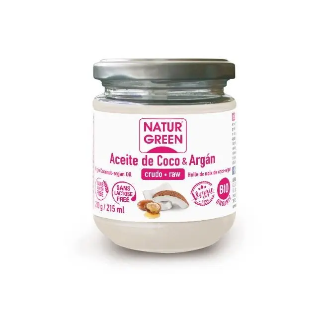 NATURGREEN ACEITE DE COCO-ARGAN BIO 215 ML/200 G