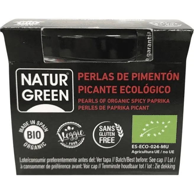 NATURGREEN PERLAS DE PIMENTON PICANTE BIO 50 G