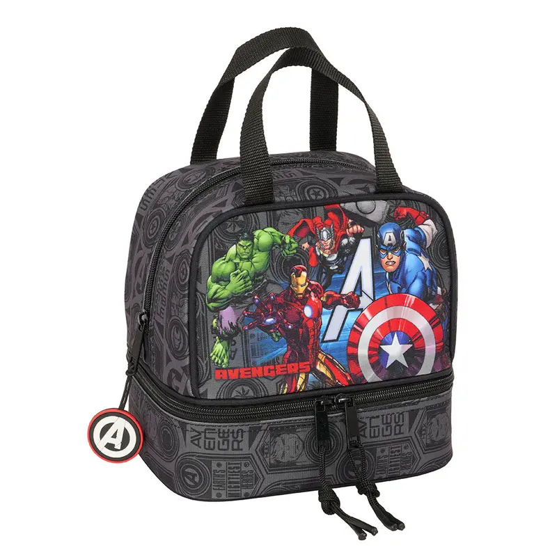 Neceser escolar infantil porta meriendas MARVEL AVENGERES 20x15x20 cm