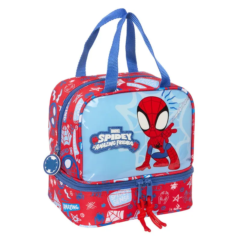 Neceser escolar infantil porta meriendas SPIDEY spiderman 20x15x20cm