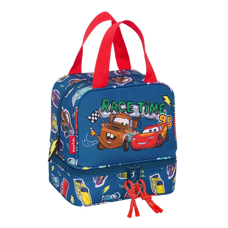 Neceser infantil porta meriendas Cars "Racing" 20x15x20cm