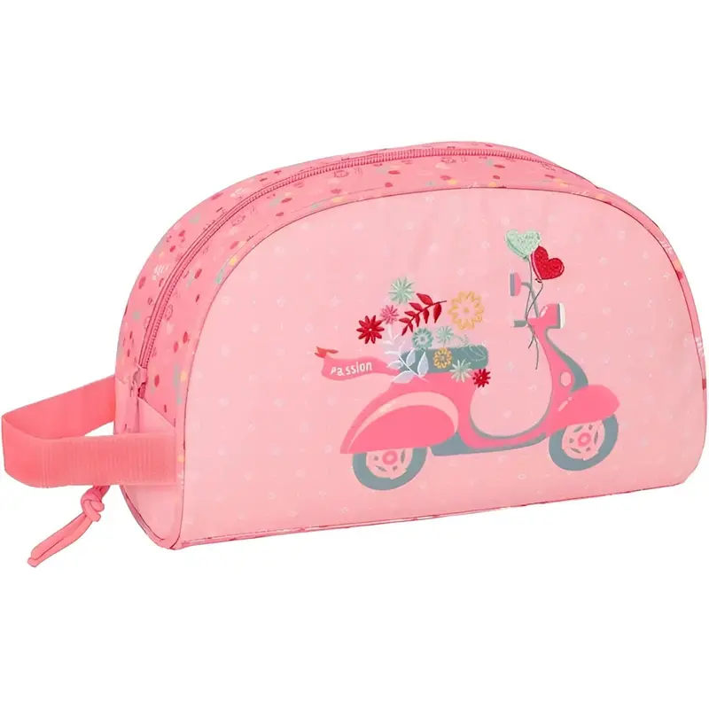 Neceser MOOS PASION escolar infantil con asa y adaptable a carro 28x10x18 cm