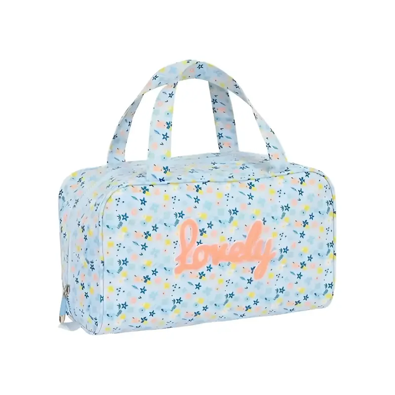 Neceser rectangular MOOS LOVELY con asa, 31x10x19cm