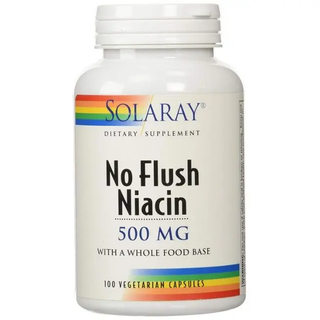 NIACIN NO RUBORIZANTE 500 mg 100 Vcaps