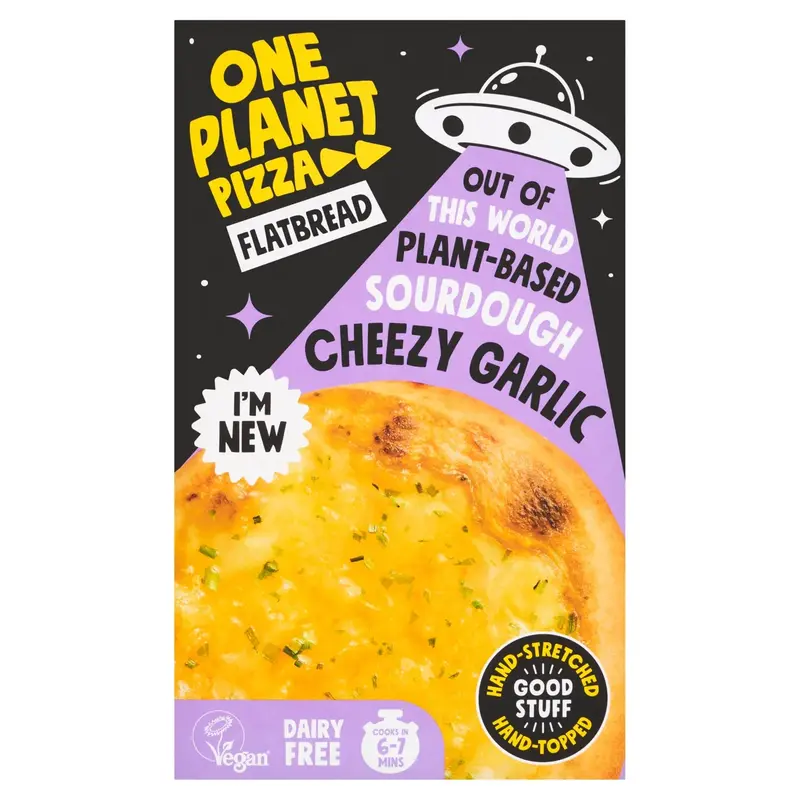 One Planet Pizza - Sourdough Cheezy Garlic Flatbread