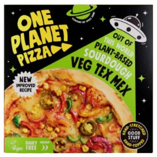 One Planet Pizza - Sourdough Veg Tex Mex Pizza