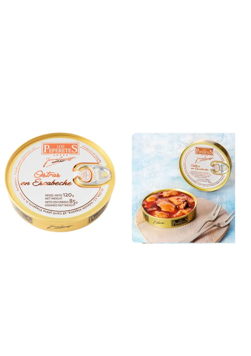 Ostras en Escabeche Los Peperetes