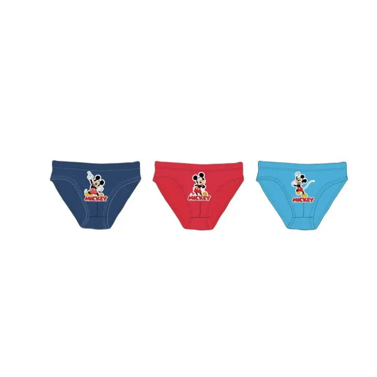 Pack 3 calzoncillos slips niño Mickey Mouse 4/5 años (108cm)
