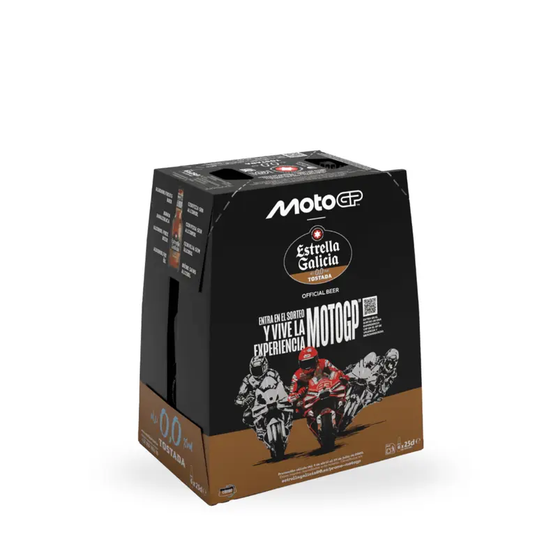 Pack 6 Botellas Cerveza Tostada 0% 25 cl