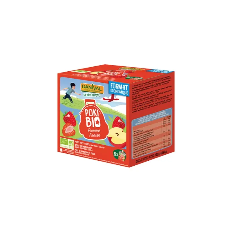 PACK 8 SMOOTHIES DE MANZANA Y FRESA 720 gr