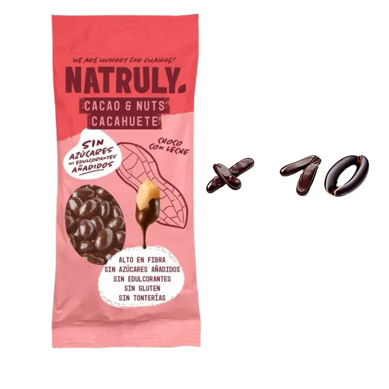 Pack Cacao & Nuts Chocolate con leche | 10 x 50g