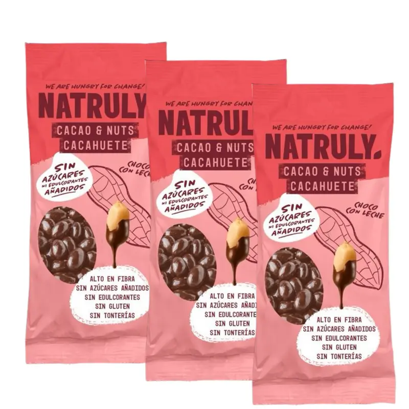 Pack Cacao & Nuts Chocolate con Leche | 3 x 50g