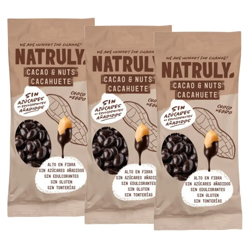 Pack Cacao & Nuts Chocolate Negro | 3 x 50g