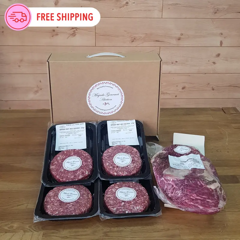 PACK carne madurada picaña y hamburguesas