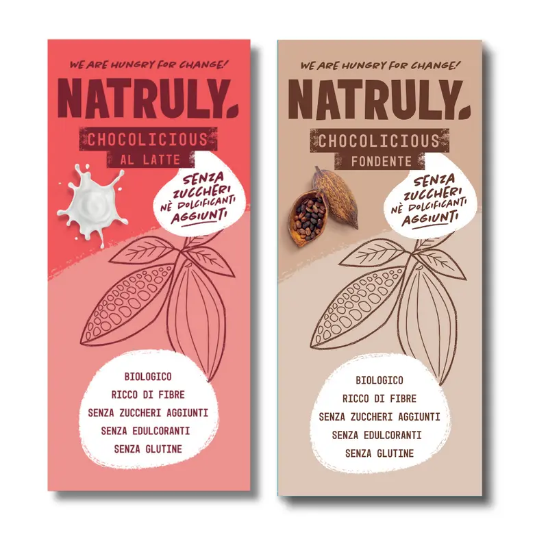 Pack Chocolicius al Latte + Fondente 72% Cacao | 2 x 85 gr