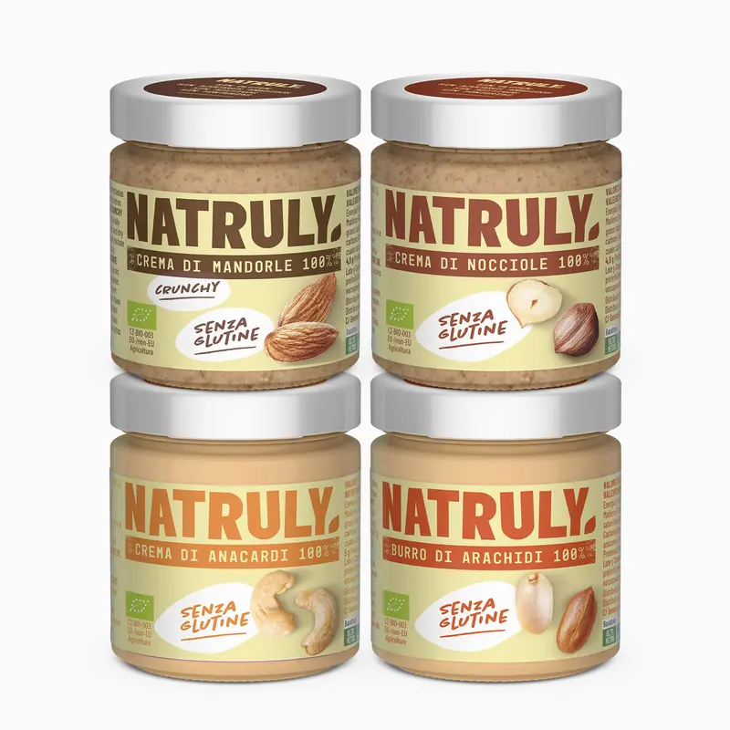 Pack Creme Spalmabili di Frutta Secca Mix BIO  | 4 x  200gr