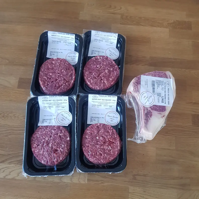 PACK hamburguesas y chuletón - Carne madurada