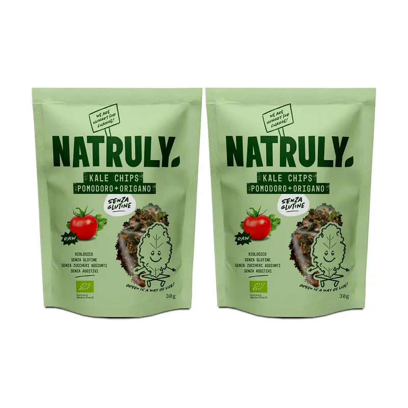 Pack Kale Chips Pomodoro e origano BIO | 2 x 30 gr