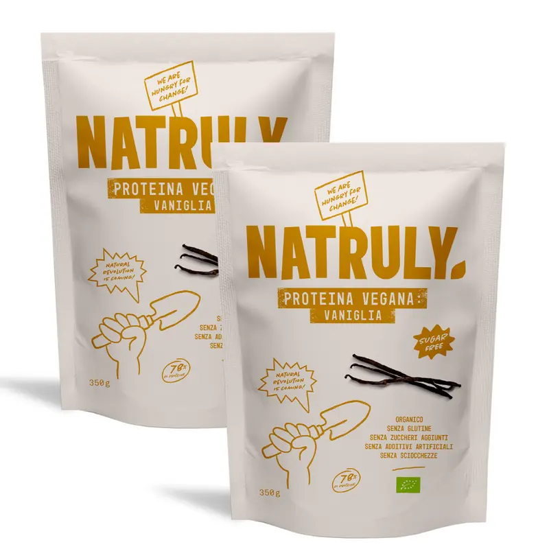 Pack Proteina Vegana alla Vaniglia BIO  |  2 x 350 gr