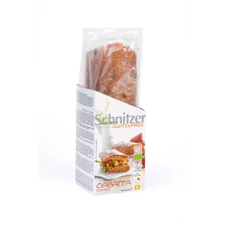 PAN CIABATTA TOMATE S/G SCHNITZER 360 G